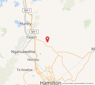 Map of Komakorau, Waikato