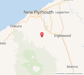 Map of Korito, Taranaki