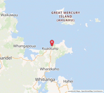 Map of Kuaotunu, Waikato