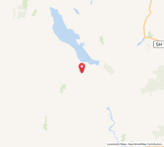 Map of Lake Coleridge, Canterbury