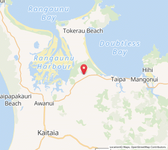 Map of Lake Ohia, Northland