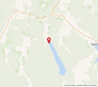 Map of Lake Rotoroa, Tasman