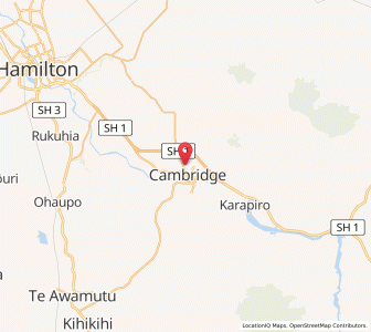 Map of Leamington, Waikato
