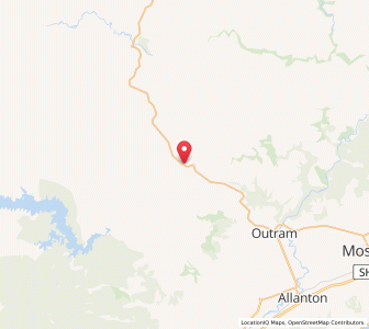 Map of Lee Stream, Otago