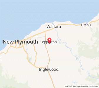 Map of Lepperton, Taranaki