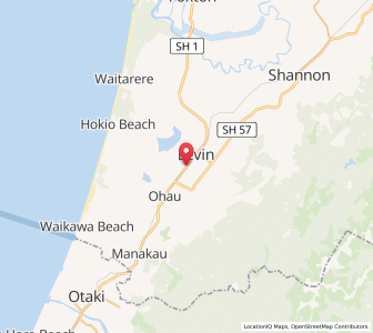 Map of Levin, Manawatu-Wanganui