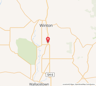 Map of Lochiel, Southland