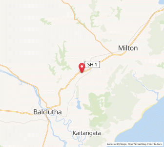 Map of Lovells Flat, Otago