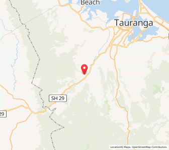 Map of Lower Kaimai, Bay of Plenty
