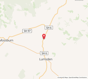 Map of Lowther, Southland