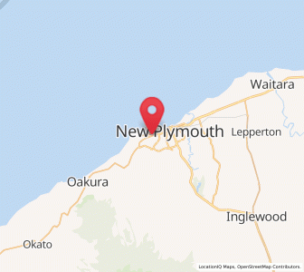 Map of Lynmouth, Taranaki