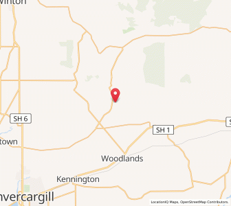 Map of Mabel Bush, Southland