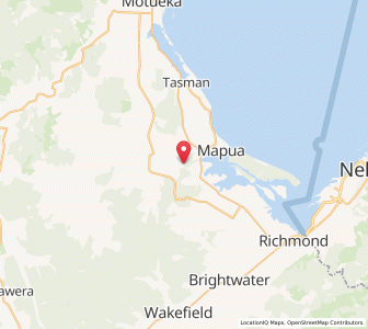 Map of Mahana, Tasman