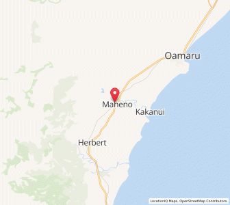 Map of Maheno, Otago