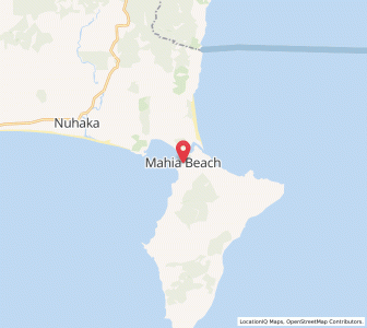 Map of Mahia Beach, Hawke's Bay