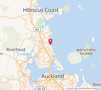 Map of Mairangi Bay, Auckland