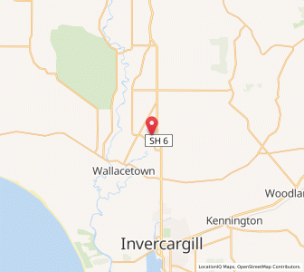 Map of Makarewa Junction, Southland