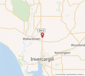 Map of Makarewa, Southland