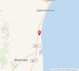 Map of Makikihi, Canterbury