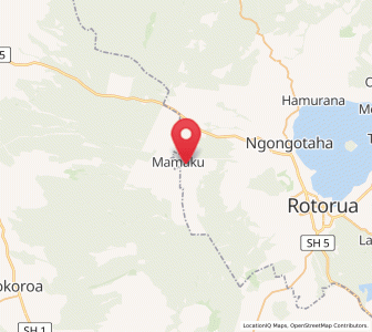 Map of Mamaku, Bay of Plenty