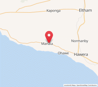 Map of Manaia, Taranaki
