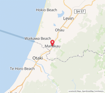 Map of Manakau, Auckland
