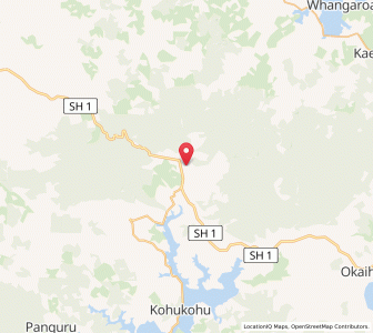 Map of Mangamuka, Northland