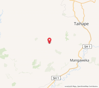 Map of Mangaone, Manawatu-Wanganui