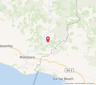 Map of Mangapani, Taranaki