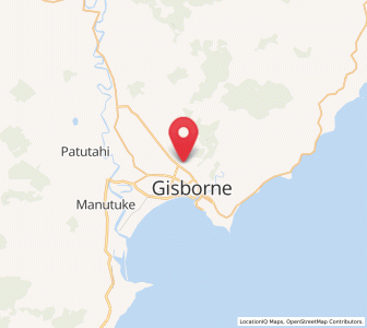 Map of Mangapapa, Gisborne