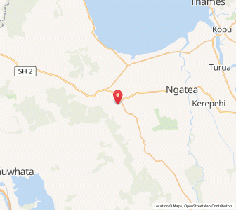 Map of Mangatarata, Waikato