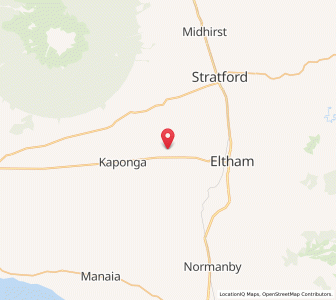 Map of Mangatoki, Taranaki