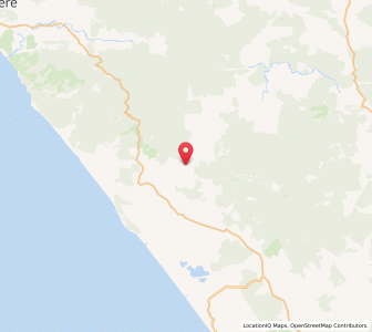 Map of Mangatu, Northland