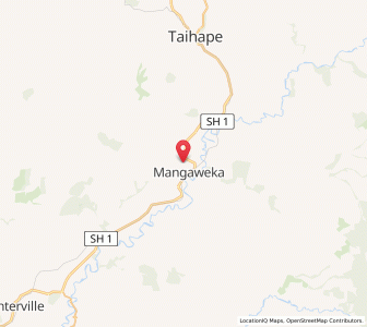 Map of Mangaweka, Manawatu-Wanganui