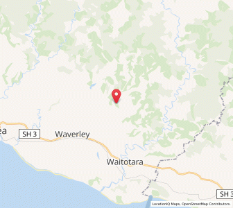 Map of Mangawhio, Taranaki