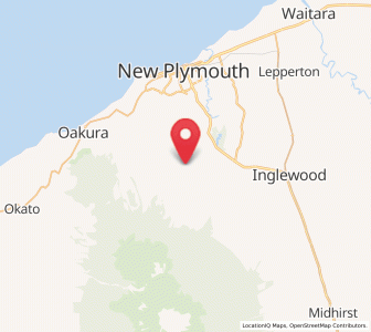 Map of Mangorei, Taranaki