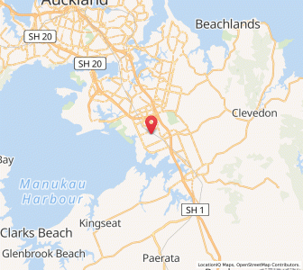 Map of Manurewa, Auckland