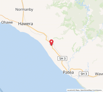 Map of Manutahi, Taranaki