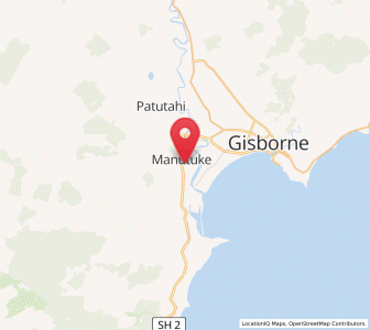 Map of Manutuke, Gisborne