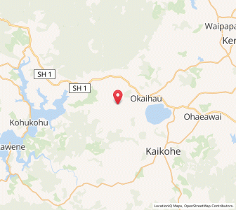 Map of Marangai, Northland
