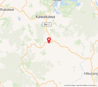 Map of Maromaku, Northland