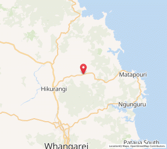 Map of Marua, Northland