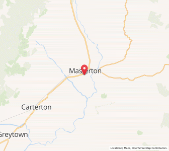 Map of Masterton, Wellington