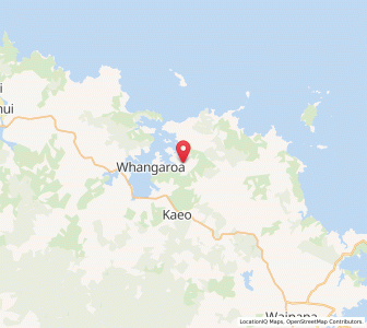Map of Matangirau, Northland