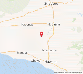 Map of Matapu, Taranaki
