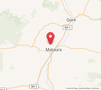 Map of Mataura, Southland