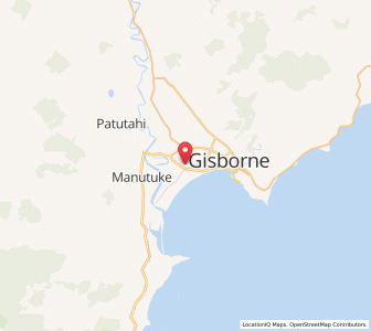Map of Matawhero, Gisborne
