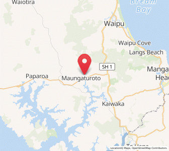 Map of Maungaturoto, Northland