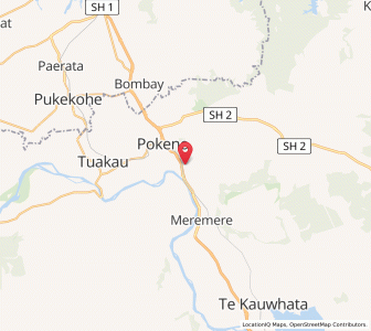 Map of Mercer, Waikato
