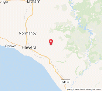 Map of Meremere, Taranaki